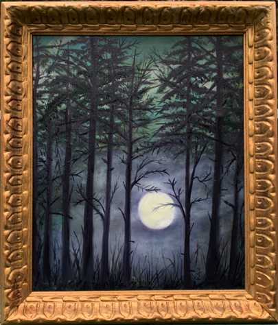 The Inconstant Moon, Oil on Canvas, 24h x 28w in, $340