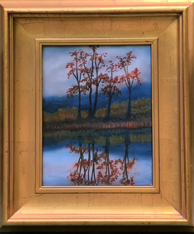 Reflections 2, oil on Canvas. 16h x 12w in, $300