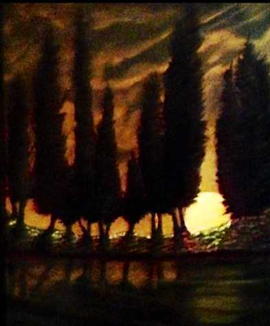 Many Days to Go, oil on canvas, 20h x 16w, $ 320